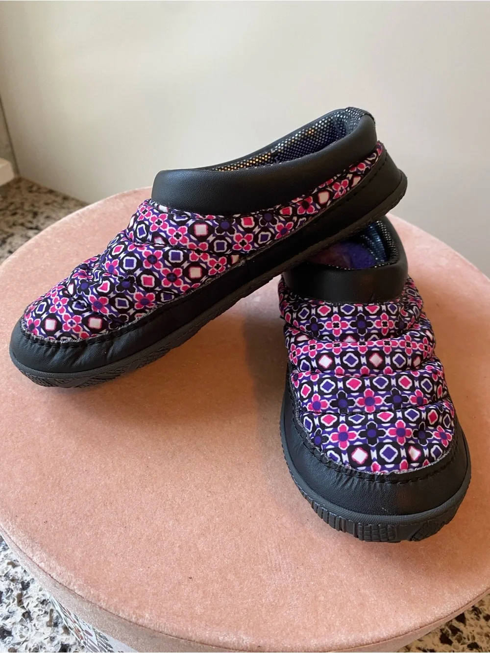 COLUMBIA Girls Packed Out OmniHeat Quilted Slippers 13